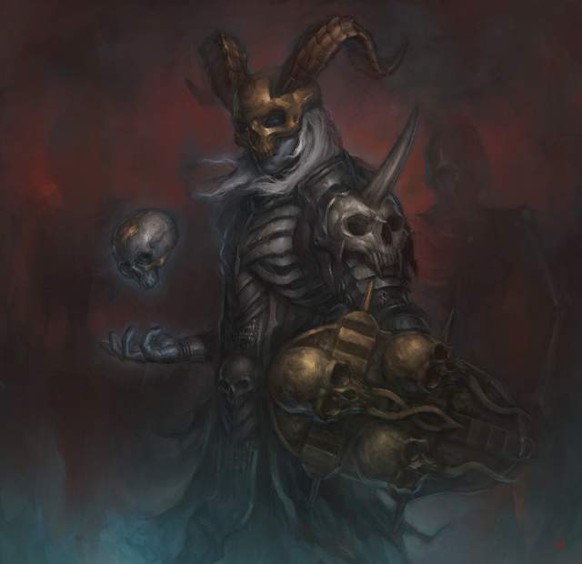 Honorable mention artwork Necromancer by M.
