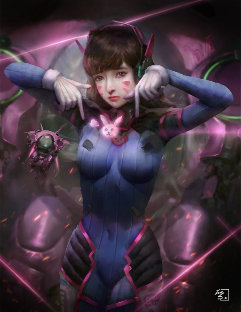 D.Va TT fanart by Wei