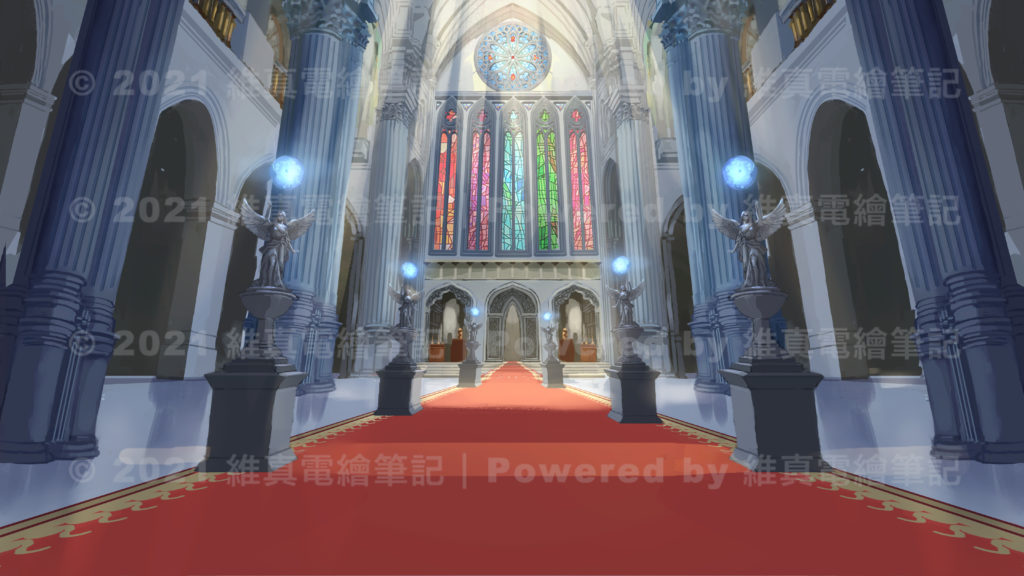 Scene refined after the lighting was confirmed
