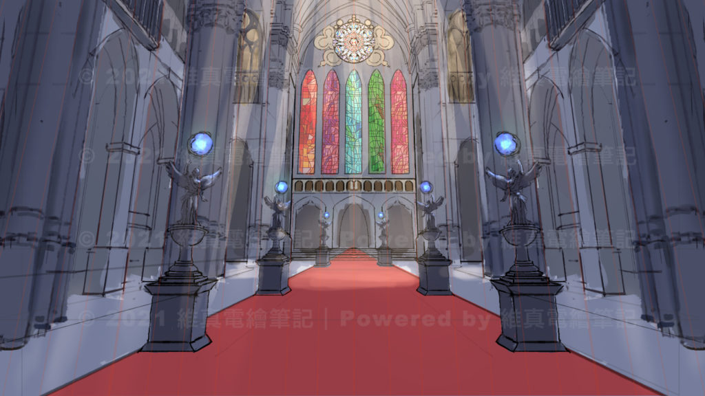 Lighting options presented for the scene
