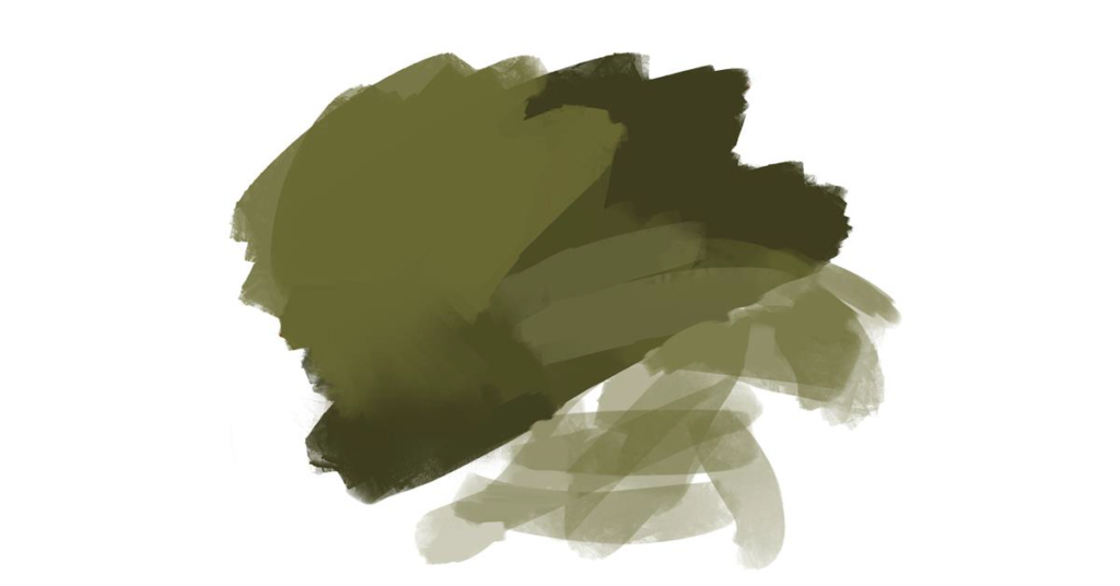 Photoshop's dry stroke blending demonstration | WeiChen Studio