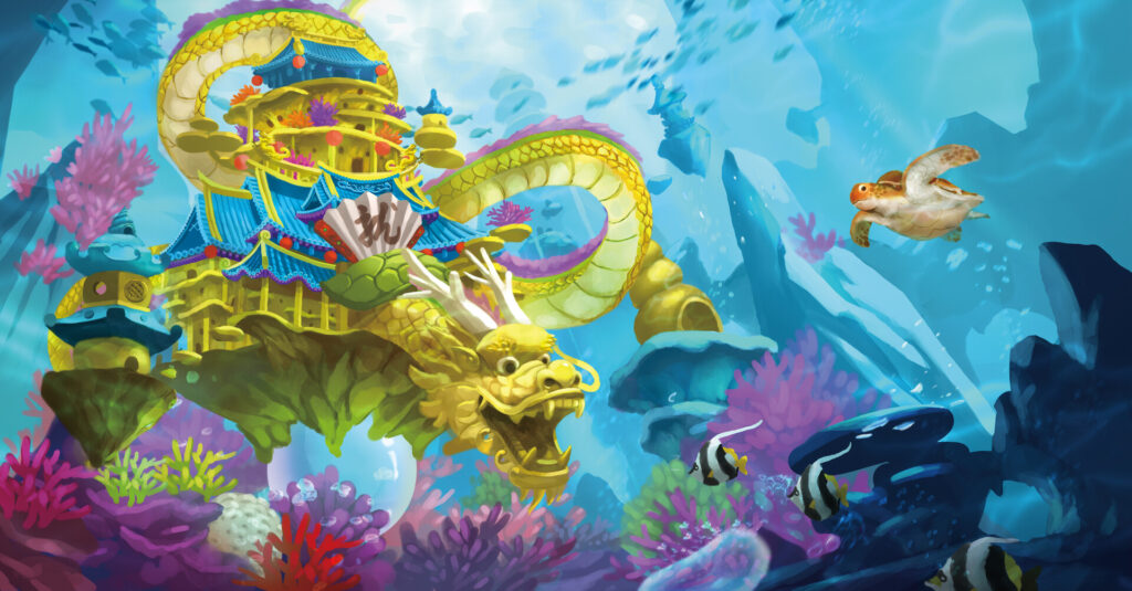 Game scene painted by Wei Chang