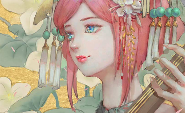 Ink-style character painting course
