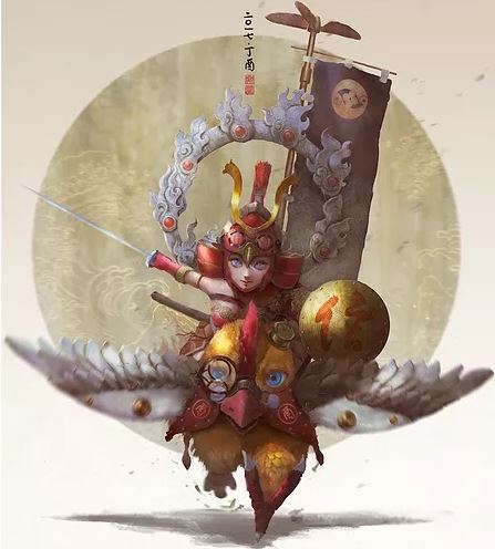 Knight of Miracles rooster year artwork