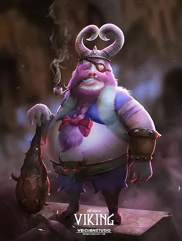 Viking artwork by WeiChen Studio