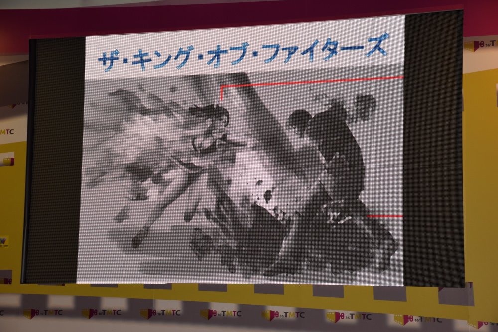 Figure displays at the Sacred Aeon booth