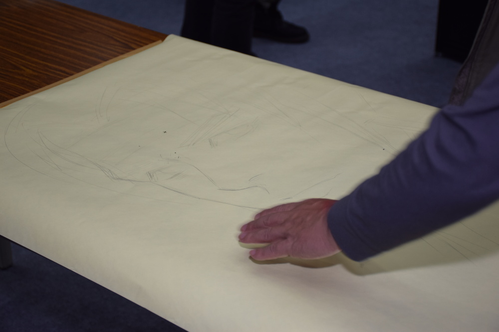Chen Chih-lung's live drawing in progress