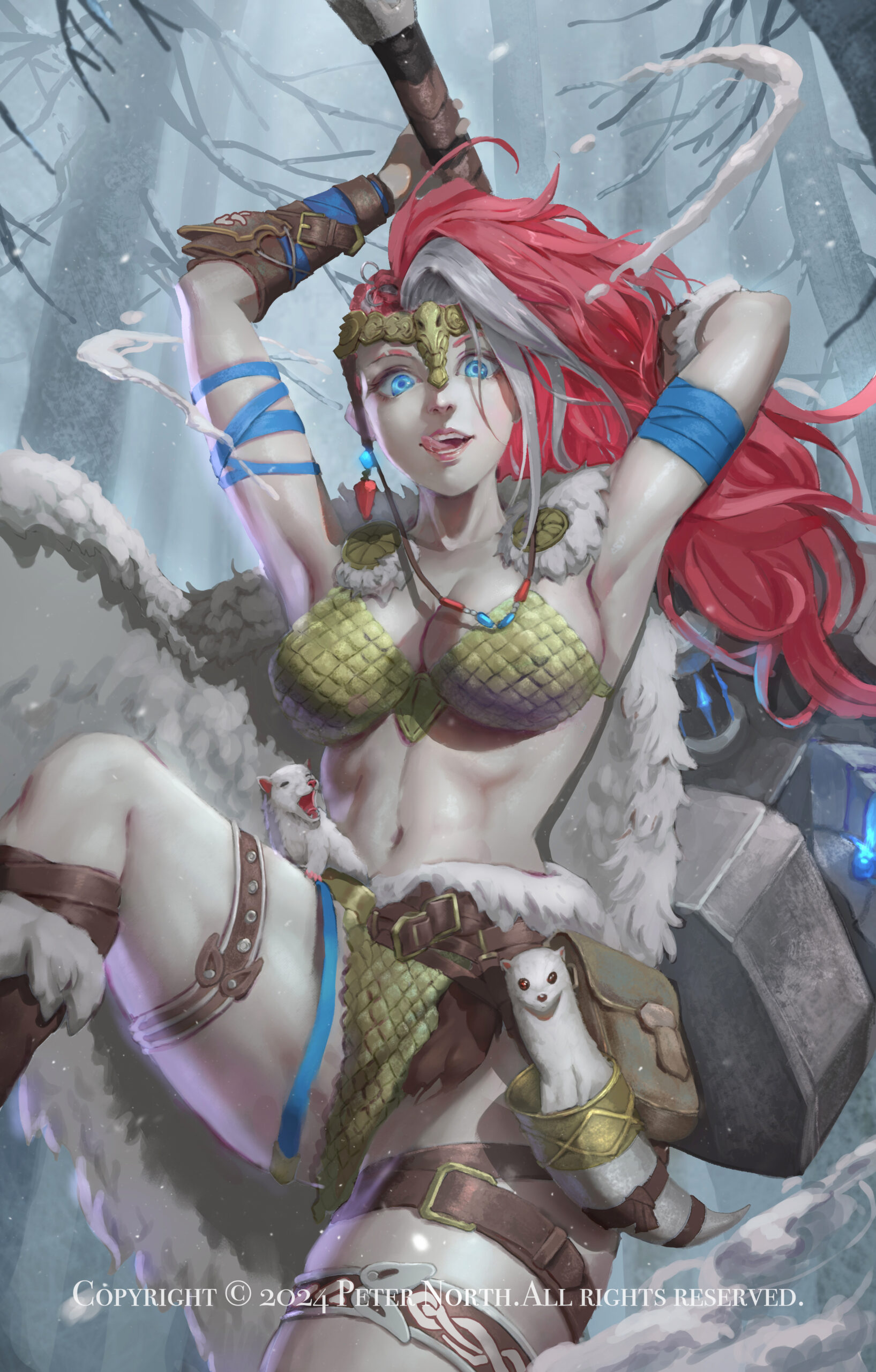 Finished commissioned character portrait illustration